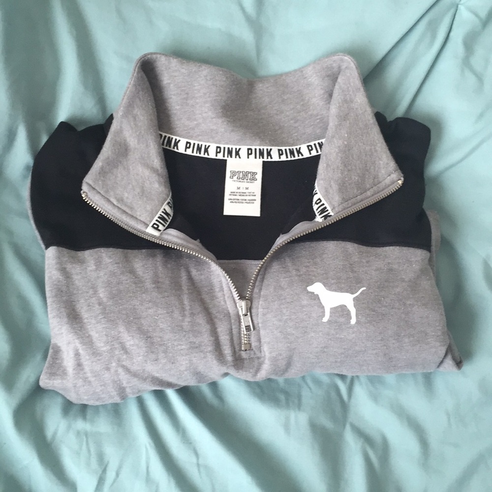 Victoria secret pink quarter zip